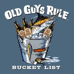 OGR Bucket List Tee Mens Stone Blue