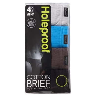 Holeproof Mens Brief 4 Pack M16744 3 Holeproof Mens Brief 4 Pack M16744