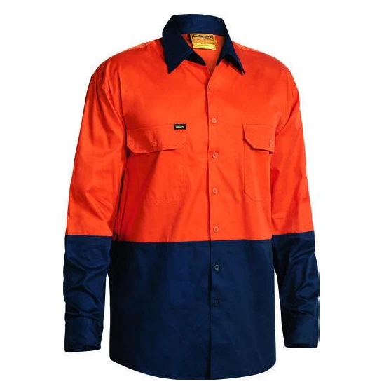 Bisley Hi Vis Taped COOL LS Shirt BS6896 4 Bisley Hi Vis Taped COOL LS Shirt BS6896 - Image 2