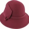 Avenel Hat Ladies Felt -All Mode Shop 61540 MERLOT