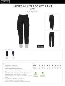 JBs Multi Pkt Pant Ladies -All Mode Shop 6NMP1