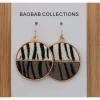 Baobab Earrings Cowgirl Cream & Khaki Hide