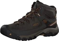 Keen Targhee III Mid Wide Footwear Mens Black Olive Golden Brown