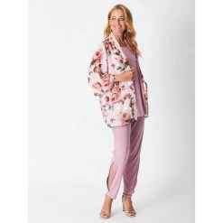 Cordelia Chiffon Jacket Roses -All Mode Shop 7509348253862 35098602078374