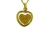Vanessa Gold Leaf Heart Pendant -All Mode Shop 8028826140989 39960168333629