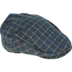 Avenel Wool Blend Check Cap Mens
