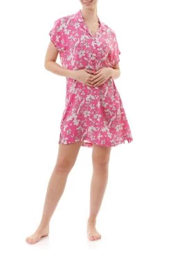 Florence Broadhurst Short Sleepshirt Summer Garden