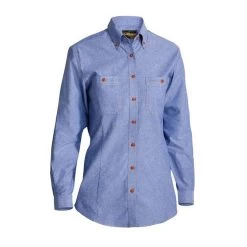 Bisley Ladies Shirt LS Chambray