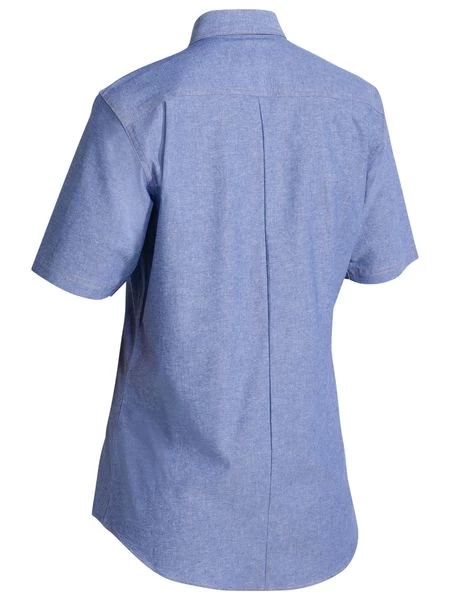 Bisley Ladies Shirt SS Chambray 4 Bisley Ladies Shirt SS Chambray - Image 2