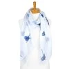 Taylor Hill Scarf Blue Wren Gift Enveloped -All Mode Shop AGCS1011White 3