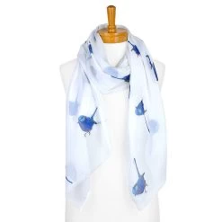 Taylor Hill Scarf Blue Wren Gift Enveloped
