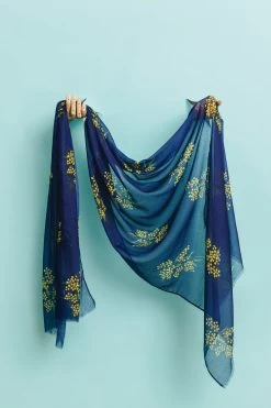 Taylor Hill Scarf Golden Wattle Gift Enveloped -All Mode Shop AGCS1016Navy