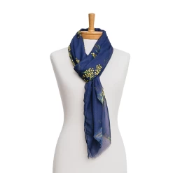 Taylor Hill Scarf Golden Wattle Gift Enveloped -All Mode Shop AGCS1016Navy 1
