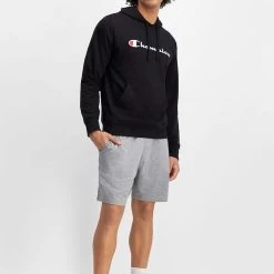 Champion Script Hoodie Mens 10 Champion Script Hoodie Mens -All Mode Shop AY79N BLK LT 4