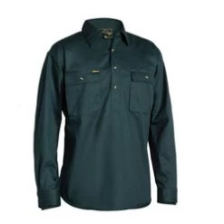 Bisley Shirt LS Drill Closed Front BSC6433 -All Mode Shop BSC6433