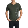 Connor Dustin V Neck Tee Mens Military -All Mode Shop C19ST306 MIL 1