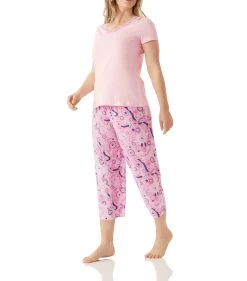 Magnolia Lounge Tee 3/4 Pant Set Ladies Daydreaming