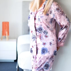 Envy Satin Pyjamas Lacey Ladies