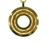 Vanessa Gold Glass Pendant Donut