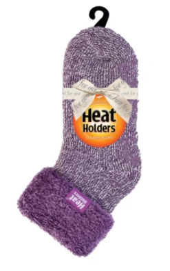 Heat Holder Lounge Sock Ladies -All Mode Shop HHLoungesockpurple