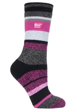 Heat Holder Lite Sock Thermal Ladies 10 Heat Holder Lite Sock Thermal Ladies -All Mode Shop HHlitepinkblack