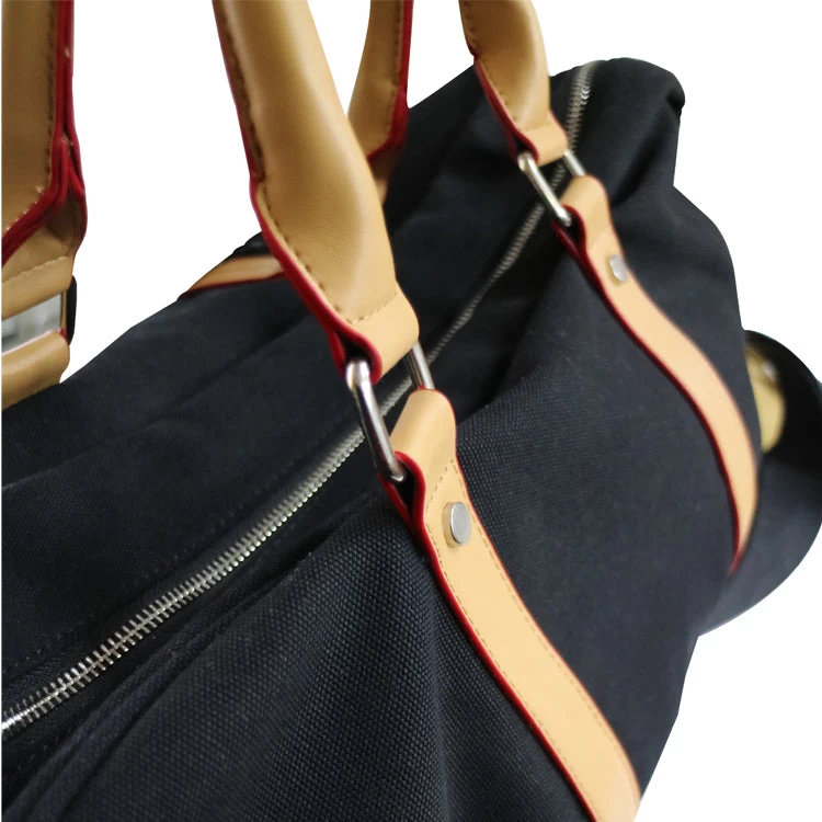 Canvas Duffy Bag W Leather 4 Canvas Duffy Bag W Leather - Image 2