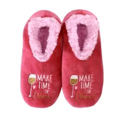 Snuggly Wine Slippers Ladies