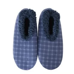 Snuggups Non Slip Plaid Slippers Mens