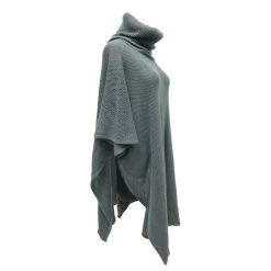 Taylor Hill Cowl Neck Poncho -All Mode Shop THSP1025Grey 7