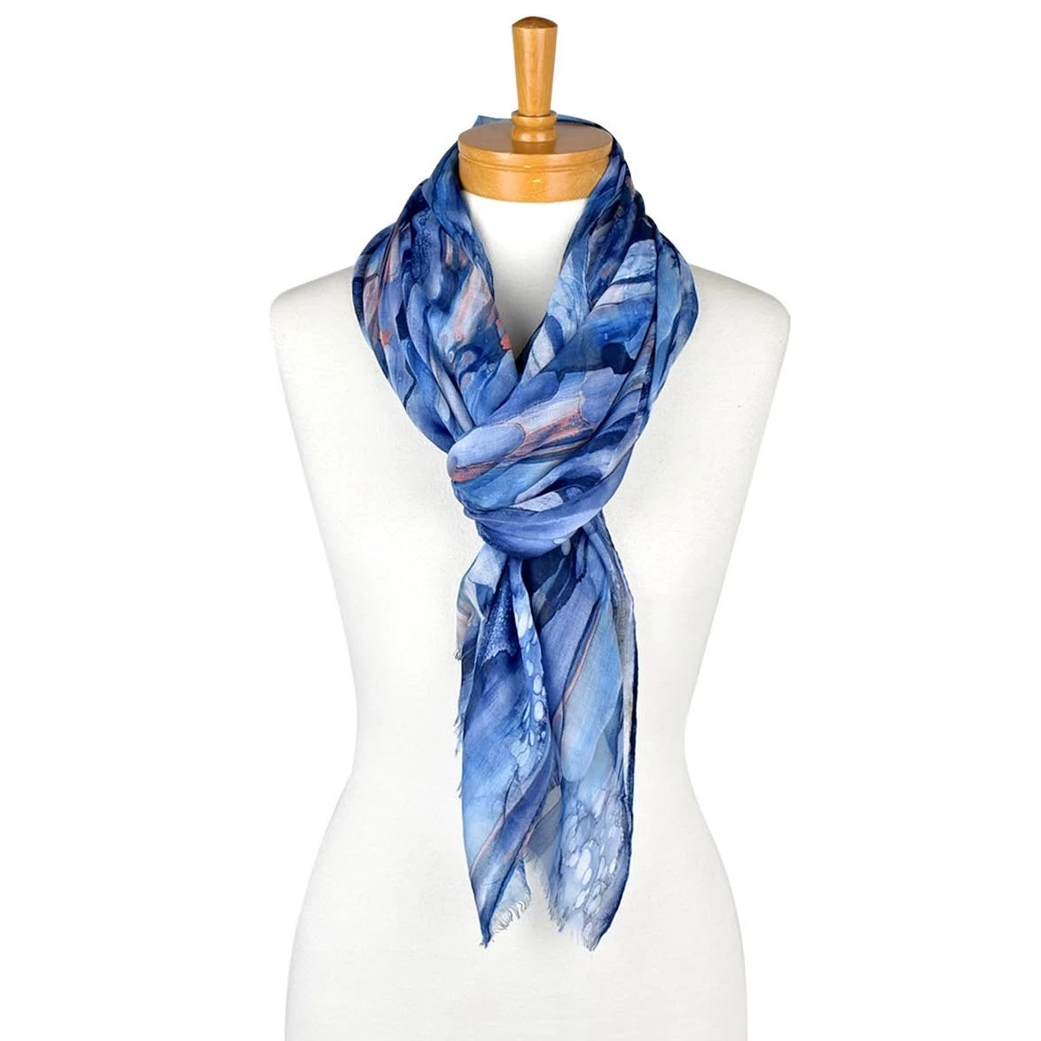 Taylor Hill Scarf TieDye Royal 4 Taylor Hill Scarf TieDye Royal - Image 2