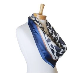 Taylor Hill Scarf Square Leopard -All Mode Shop THSS2336Navy 2