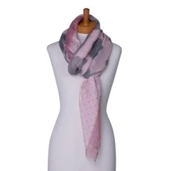 Taylor Hill Scarf Floral Lurex 5 Taylor Hill Scarf Floral Lurex -All Mode Shop THSS2422Pink 1