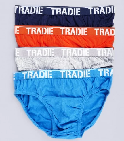 Tradies Brief 4pk Mens MJ1195SB4 4 Tradies Brief 4pk Mens MJ1195SB4 - Image 2