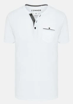 Connor Eben Henley Tee Mens -All Mode Shop WHITEEbenHenleyTee2