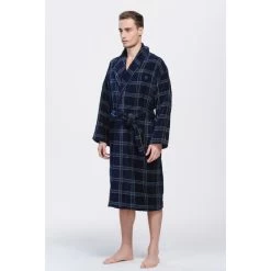 Smartex Mottle Fleece Dressing Gown Mens