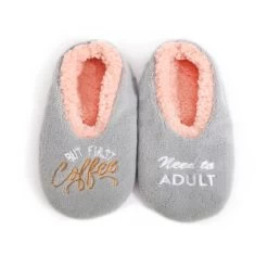 Snuggly Coffee Slippers Ladies
