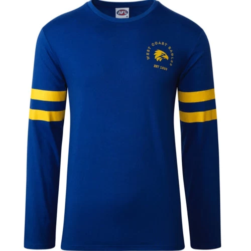 AFL LS Tee Mens West Coast 3 AFL LS Tee Mens West Coast