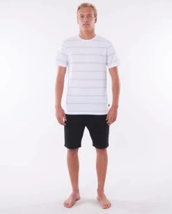 Rip Curl Ripcurl Stripe Tee Mens -All Mode Shop plain white tee front