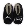 Snuggly Fishing Slippers Mens